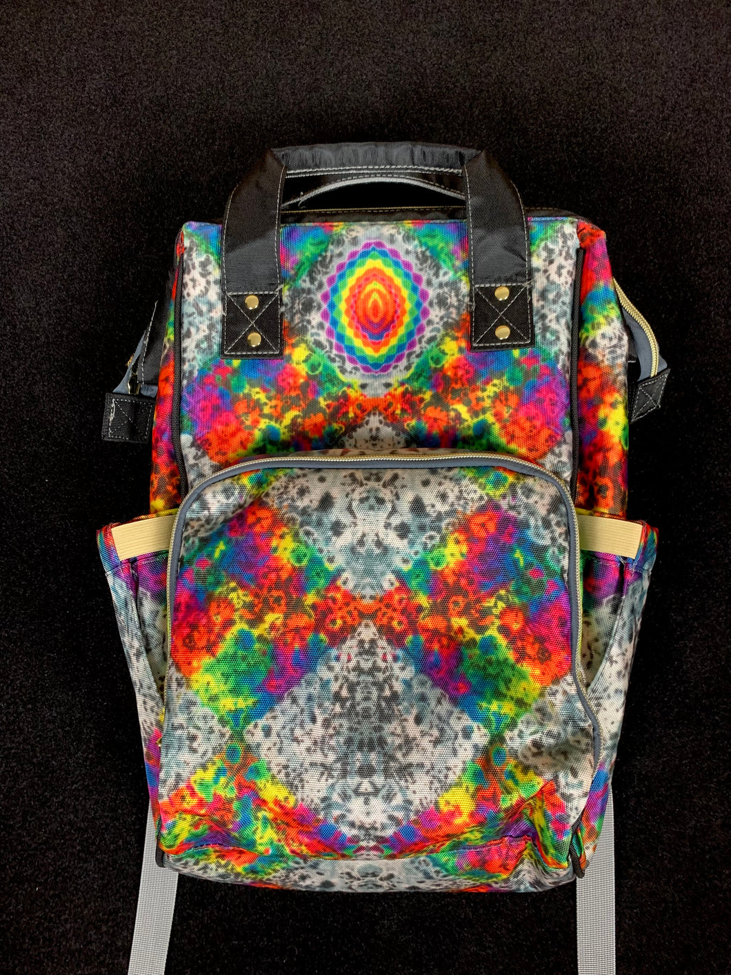 Greynbow Grid Print Backpack